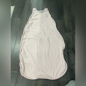 Pink polka dots 2-4 toddler woolino sleep bag